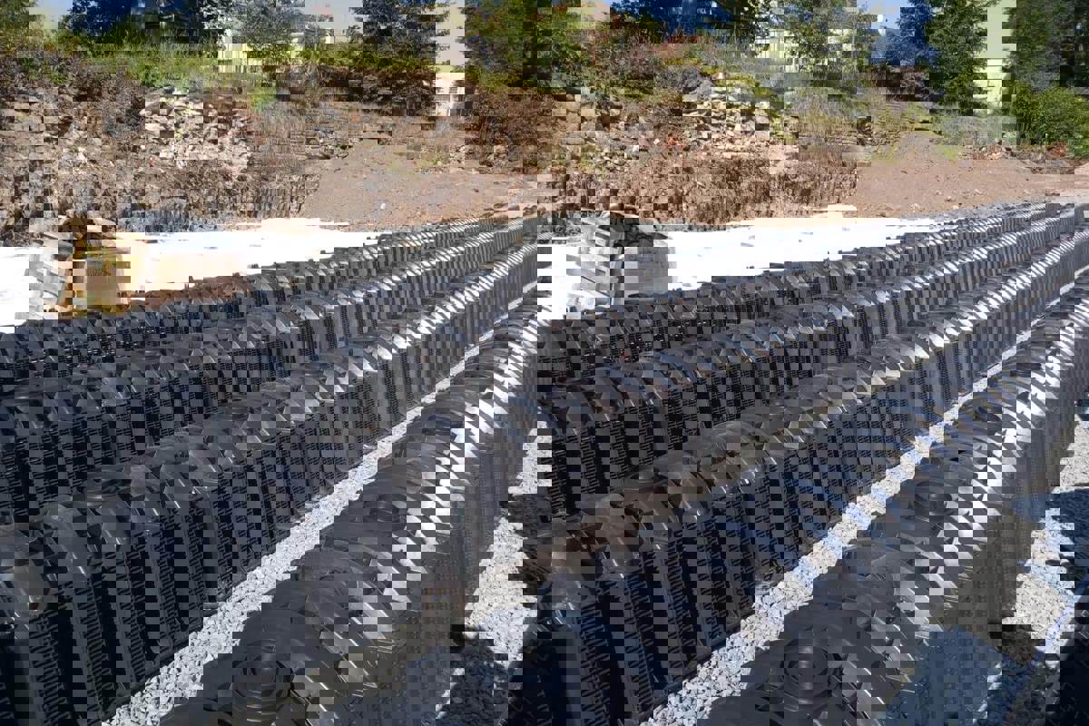 a plastic infiltration gallery